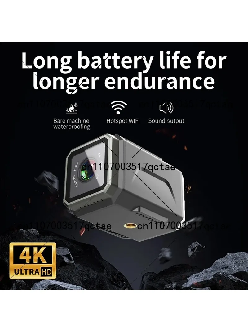 Mini Outdoor 4K Ultra HD WiFi Sports Camera Motorcycle Bicycle Riding Cam Wearable Video Recorder