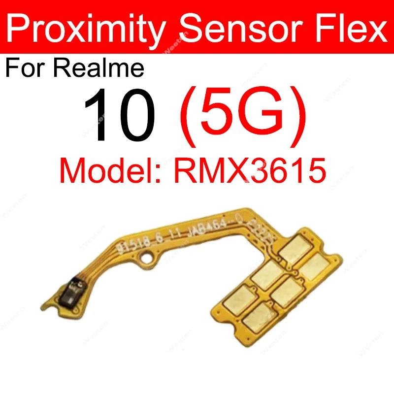 For Realme 3 7 9 10 10S 10T 11 12 12X 13 Pro Plus 4G 5G Proximity Light Sensor Flex Ambient Light Sensing Connector Parts