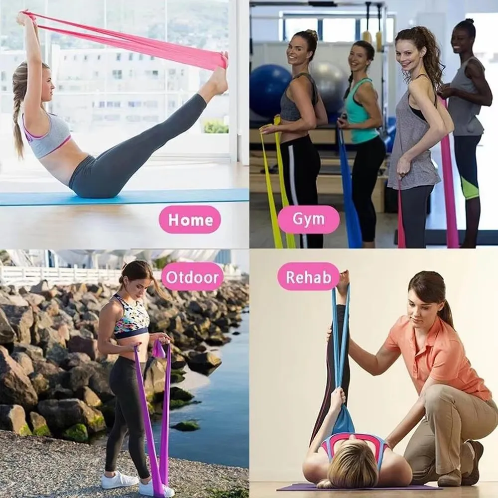 Resistance Bands for Working Out Exercise Bands Physical Therapy Outdoor Fitness Training Pilates Home Gym Stretch Elastic Band image 5
