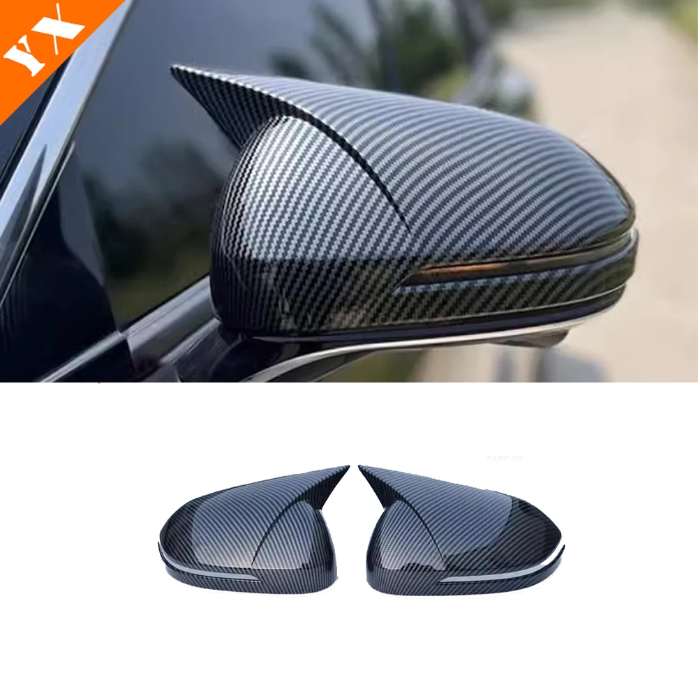 

For Bestune B70 3 gen th Accessories 2021-2023 Carbon Black Car Side Door Mirror Frame Rear View Mirror Cover Decor Anti Scratch