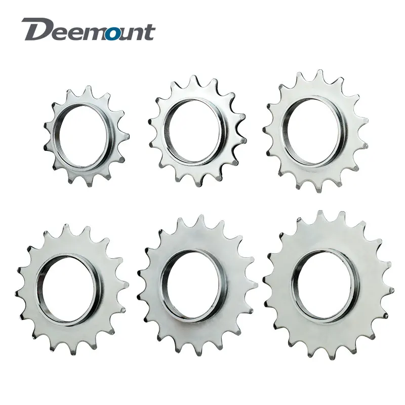 Deemount 13T/14T/15T/16T/17T/18T Fixed Gear One Speed Bicycle Wheel Cogs Sprocket & Lockring For Fixie Track Bike Hub