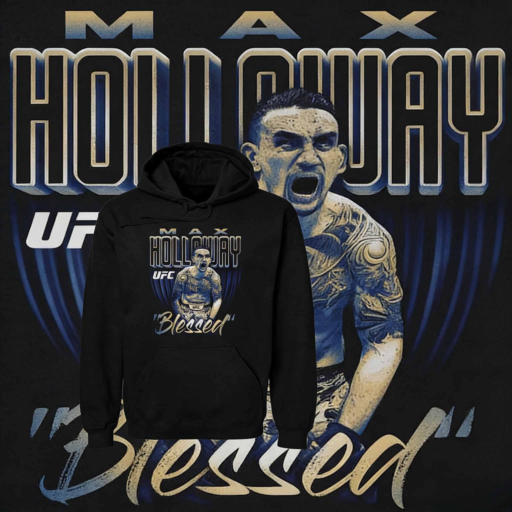 

2025-26, осенне-зимняя толстовка с капюшоном и периферийным рисунком UFC, свободная толстовка с принтом из 100% хлопка для мужчин и женщин