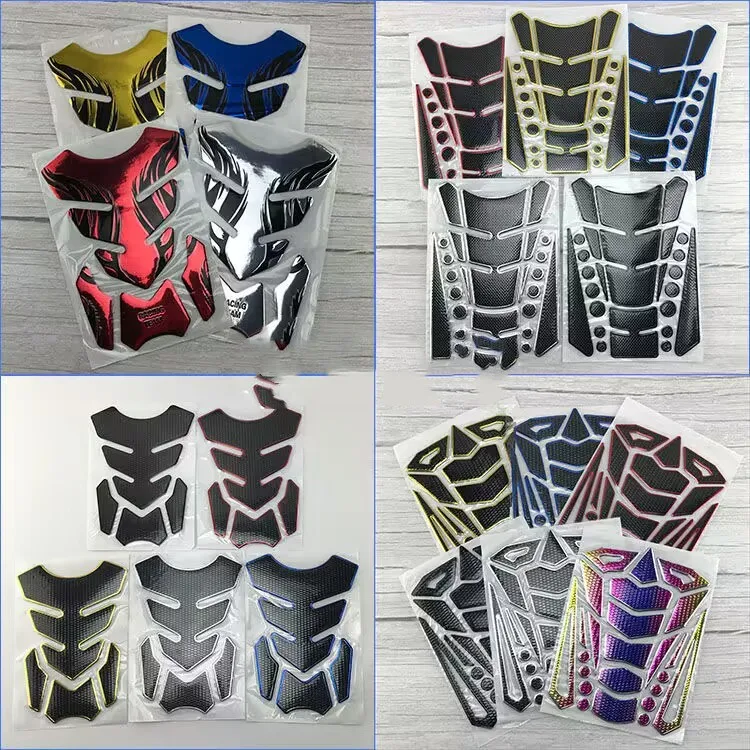 Sticker Fishbone 3D Tank Pad Stickers Oil Gas Protector Cover Decoration Flame for victory motorcycle