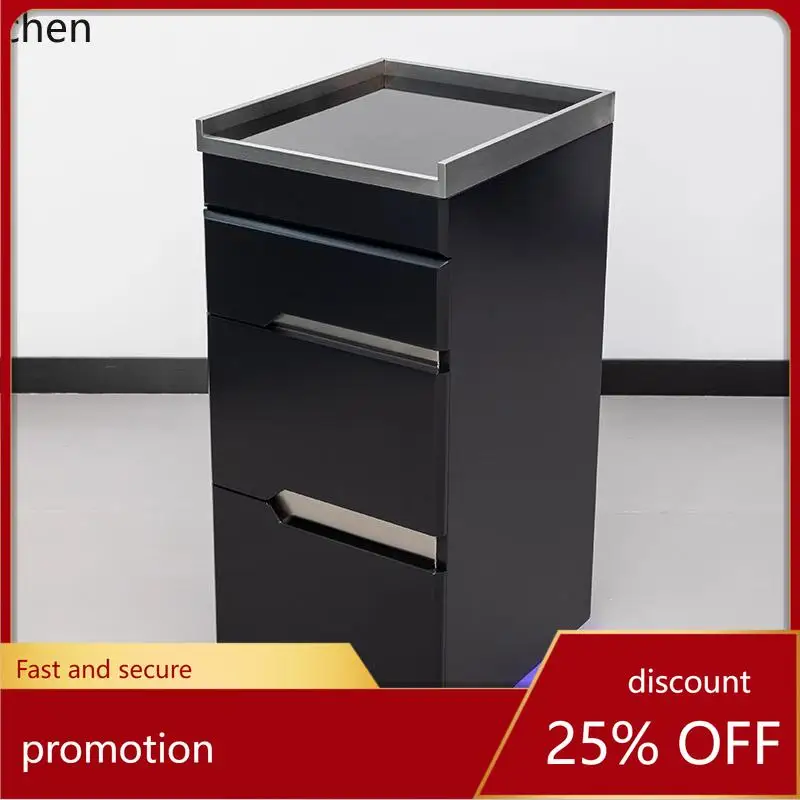 

HT hairdresser tool hair cutting cabinet hair salon storage rack small cabinet cart barber shop drawer