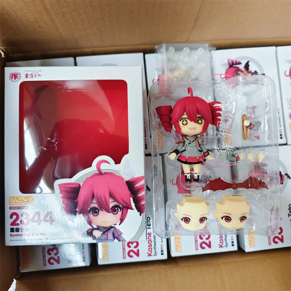 Image of UTAU Anime-Figur # 1209 - Kasane Teto Virtuelles Sänger-Modell, Austauschbare Gesichter Bewegliche Gelenke Sammlerstück