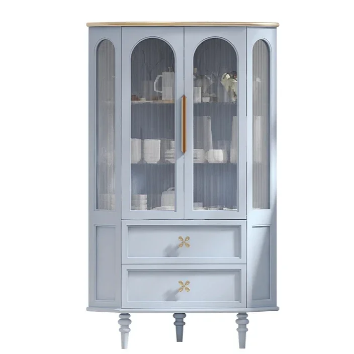 N40 Simple side cabinet, triangular cabinet, tableware, wine glass storage, large capacity, high wall cabinet, minimalist furnit