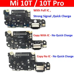 New For Xiaomi  Mi 10T Mi10T Pro USB Micro Charger Charging Port Dock Connector Microphone Board Flex Cable