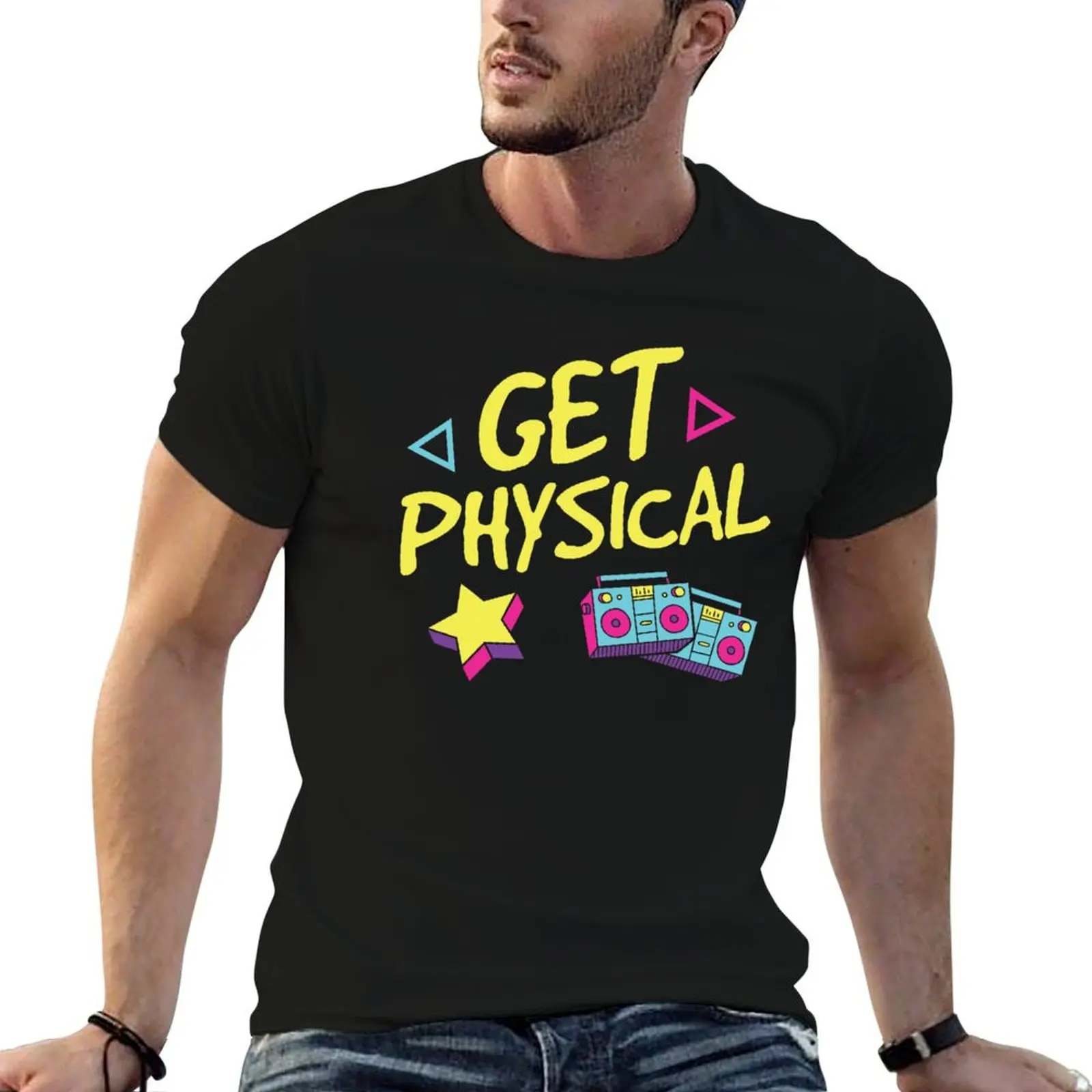 

80’s Get Physical T-Shirt t shirts for man cotton soft t shirt man designer cotton t shirt man T-Shirt