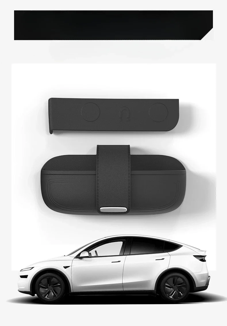 Mittelkonsole Brillenablage für Tesla Model 3 Highland Model Y Juniper YL Silikon Sonnenbrillenhalter Aufbewahrungsbox Auto-Innenraum – Detail 2