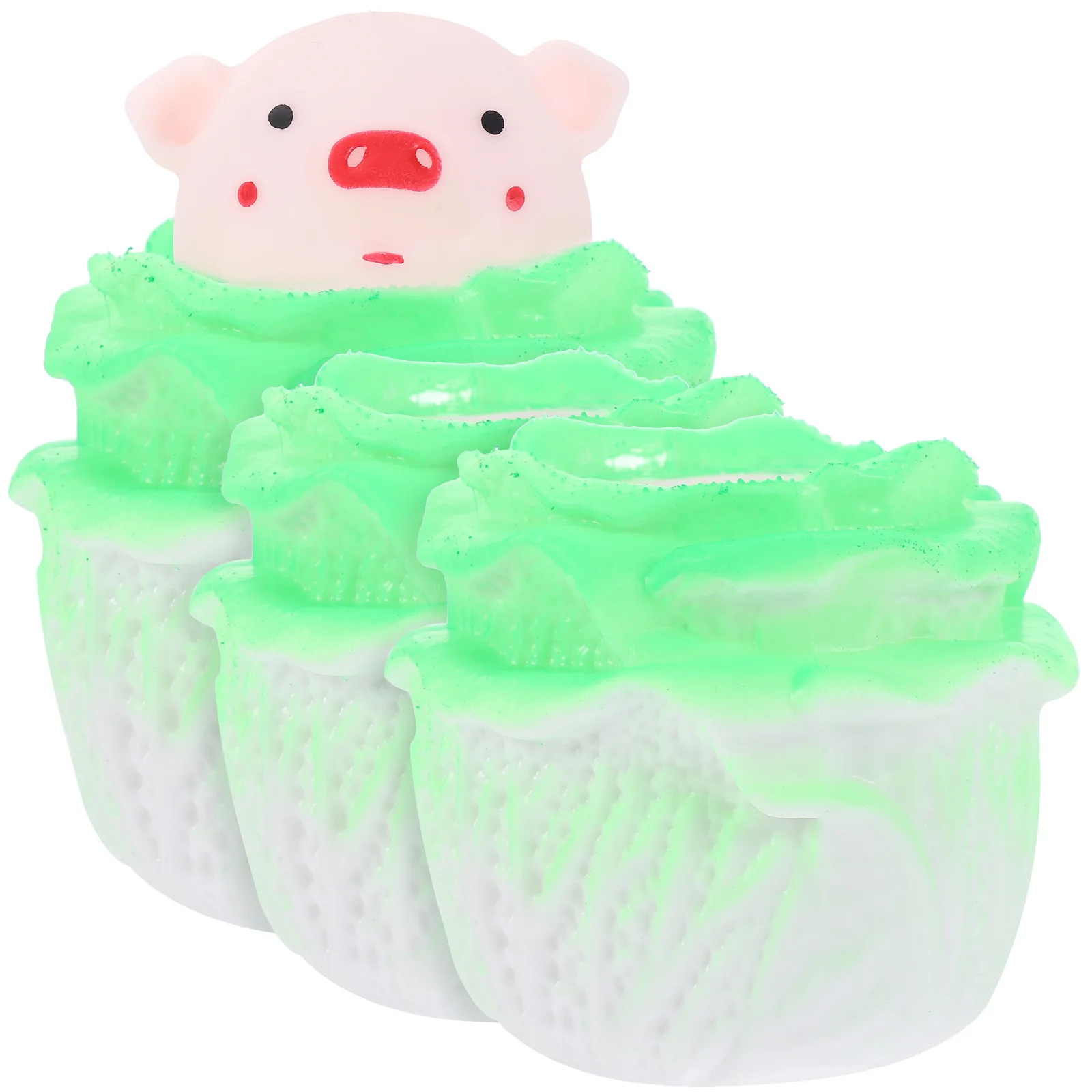 

3pcs Cabbage Pig Squeeze Stretchy Animal Stress Relief Sensory Plaything For Anxiety Small Party Favors Tricky