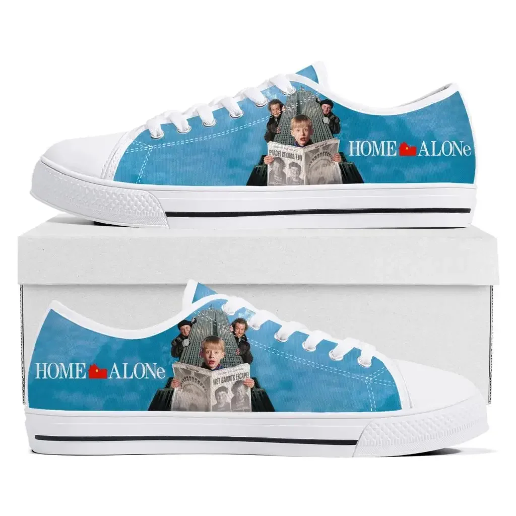 

Кроссовки Home Alone Low Top для мужчин, женщин и подростков, высококачественные кеды Kevin Canvas, повседневная обувь для пар, изготовленные на заказ, для самостоятельной индивидуальной настройки