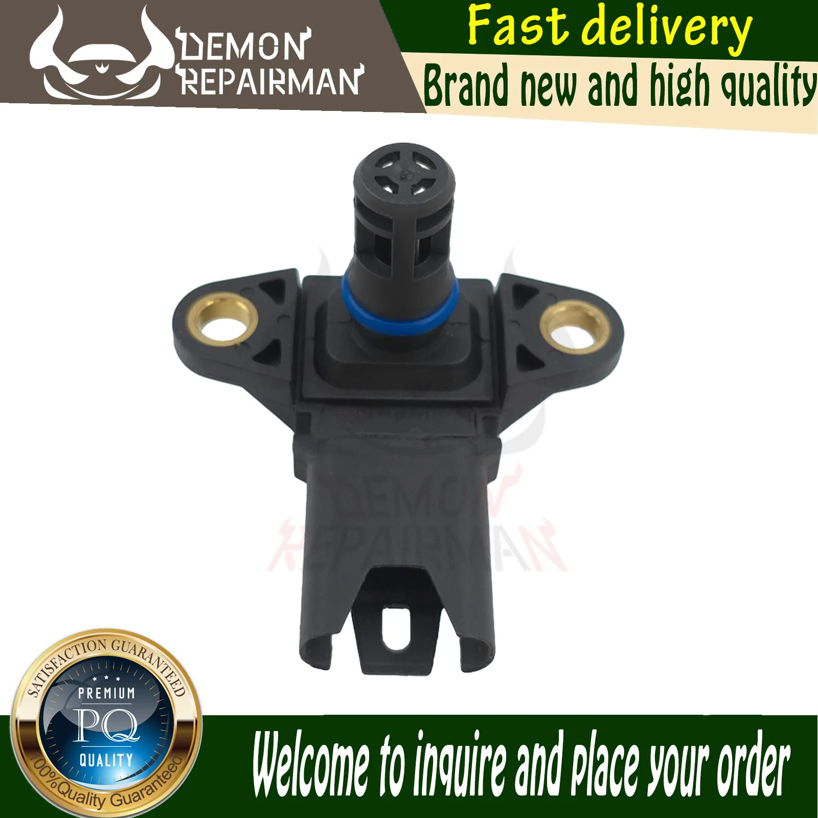 Turbocharger Boost Sensor For 550i 2011-2015 650i 2012-2013 750Li X5 X6 Z4 4.4L SU13134 2MAP0085 5S11681 158-1315	EC1898 5S11681