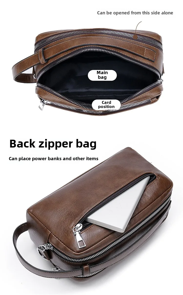 New Men's High-end Light Luxury Crossbody Bag, Casual Waterproof Shoulder Bag, Versatile Men's Shoulder Bag, Commuting Bag Bags
