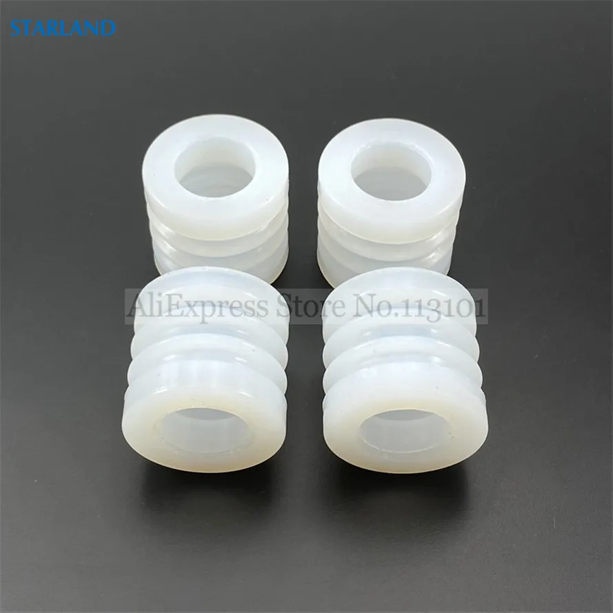 4 Silicone Seal Tubes Thickening Corrugated Sleeve Rings For Commercial Ice Cream Maker BQ833 Soft Serve Machines Fittings