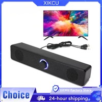 Bluetooth PC Soundbar Wired and Wireless Speaker USB Powered Soundbar for TV Pc Laptop Gaming Home Theater Surround Audio System