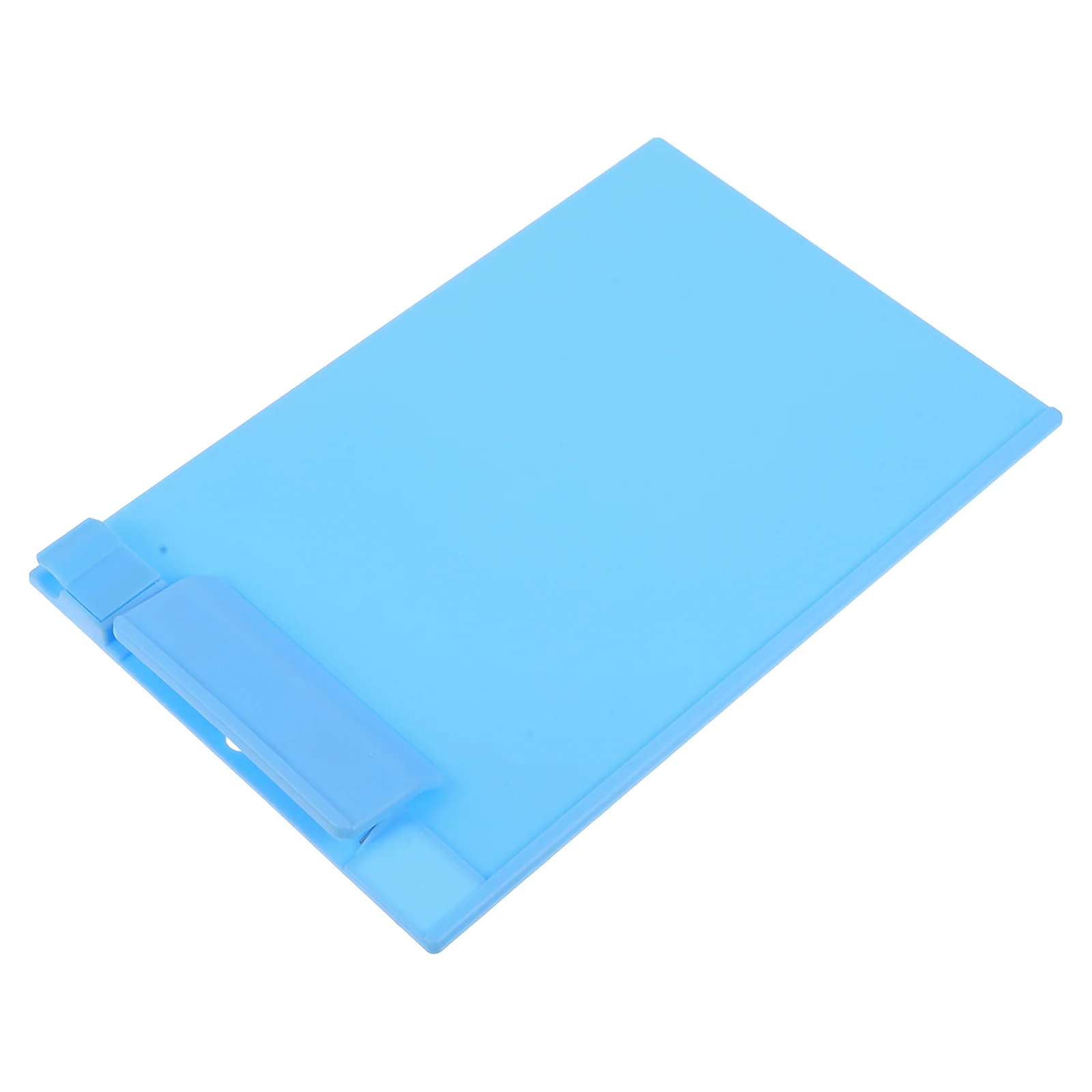 Plastic A5 Clipboard Profile Clip Paper Holder Writing Folders for School Classrooms Office (Sky-blue)