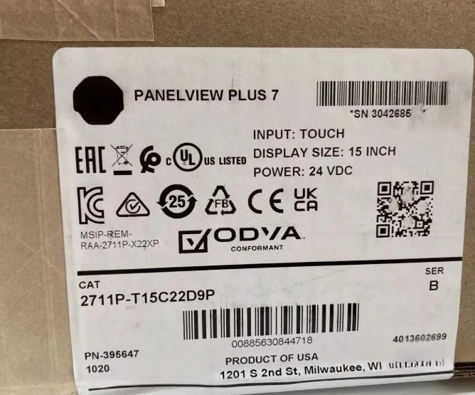 العلامة التجارية الجديدة الأصلية 2711P-T15C22D9P لوحة شاشة لمس مع طبقة رقيقة واقية أمامية تسليم سريع