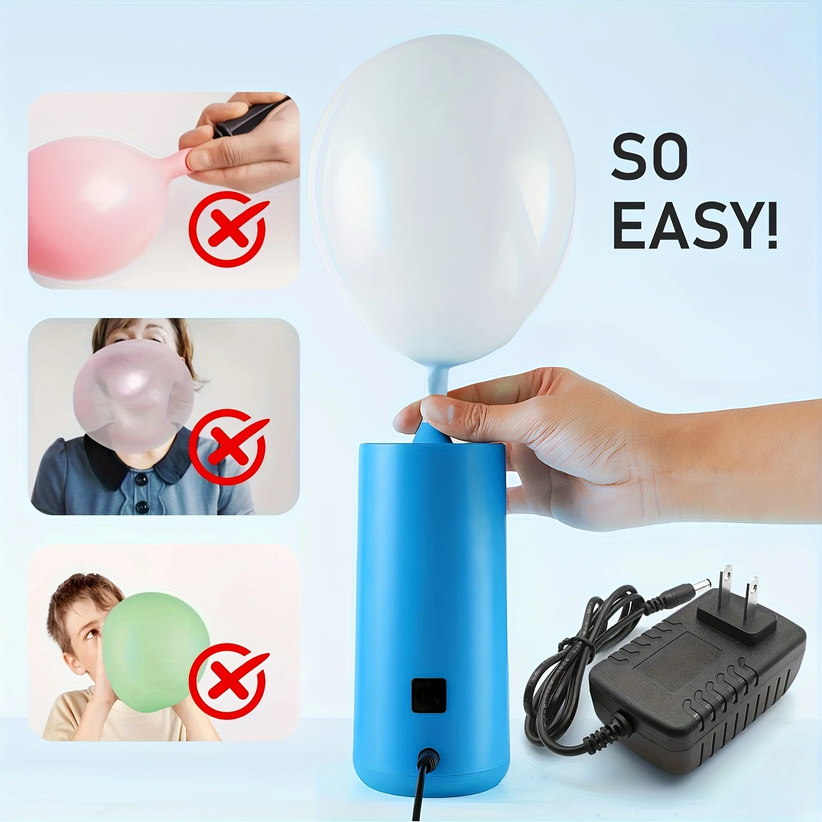 Насос для воздушных шаров, электрический воздушный насос, портативный воздушный шар, портативный полосовой насос для воздушных шаров, майларовый насос для вечеринки, свадьбы, дня рождения