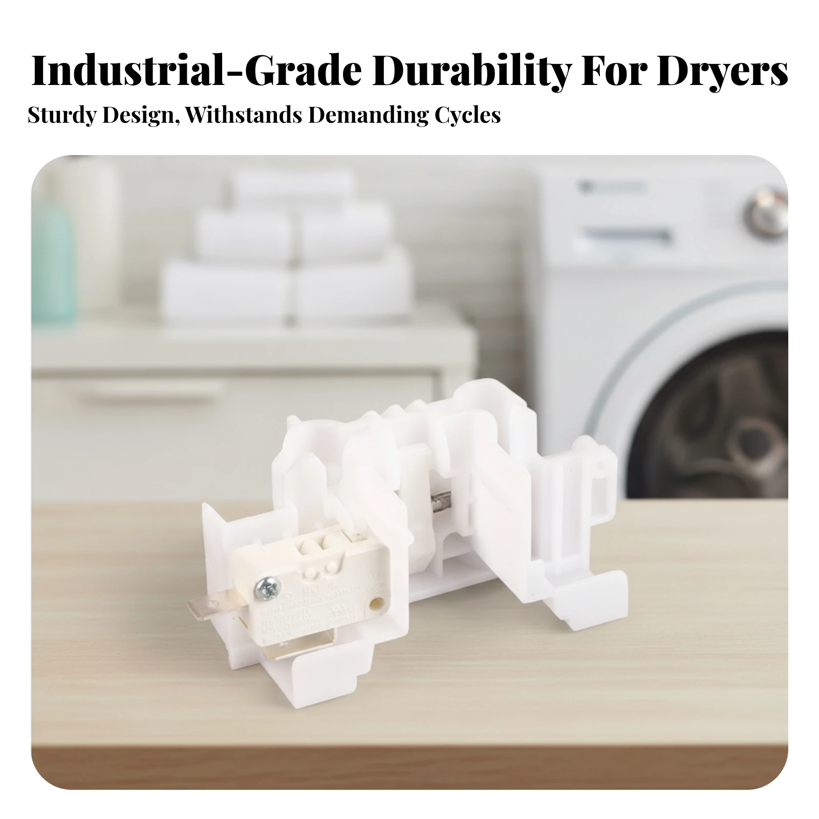 Dryer Latch Door Lock Assembly OEM Door Lock Assembly Direct Replacement Exact Fit for DIYers, Appliance Servicing