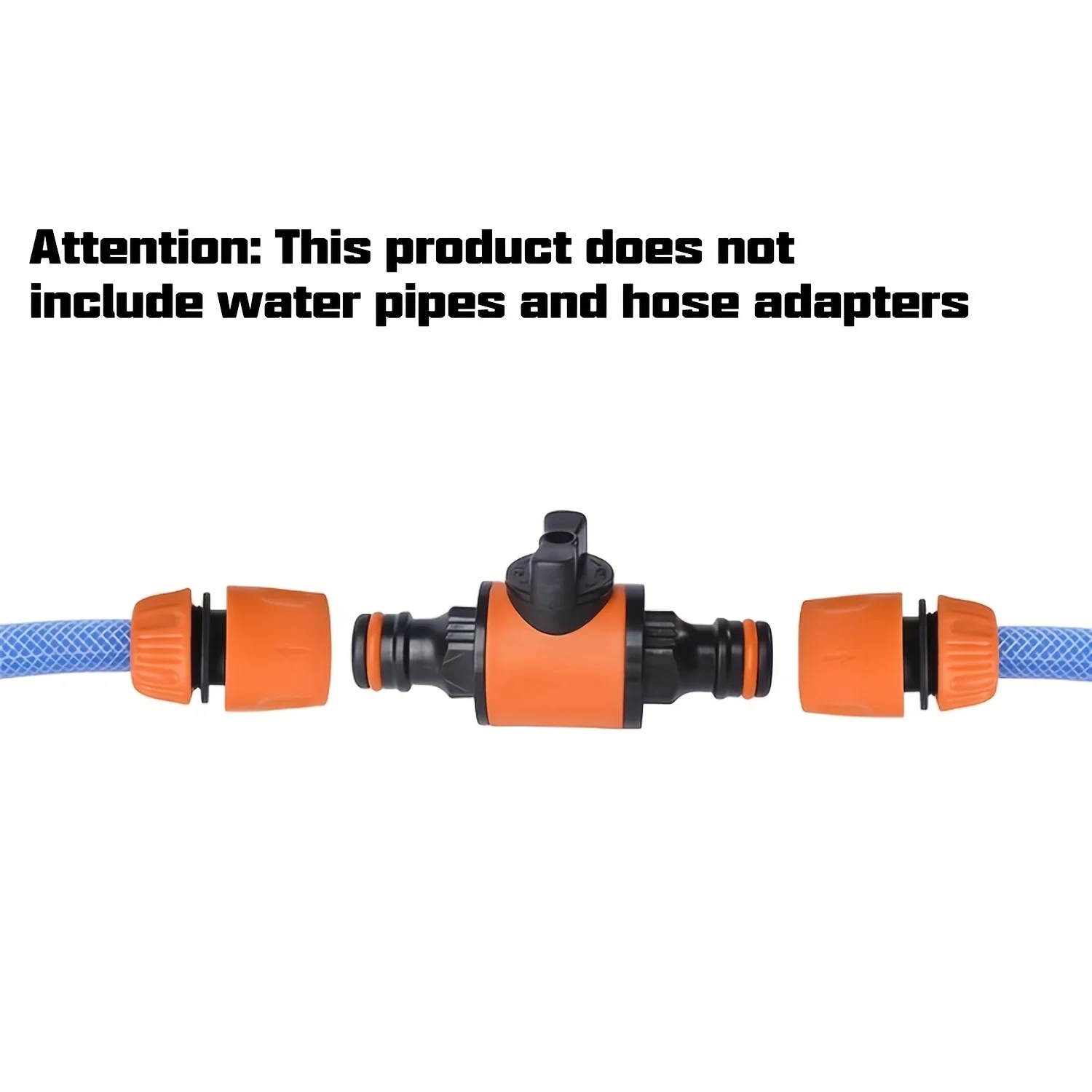 3pcs Quick-Release Dual-Pipe Fitting Hose Connector Adapter Garden Water Irrigation Pipe Fitting Gardening Accessories