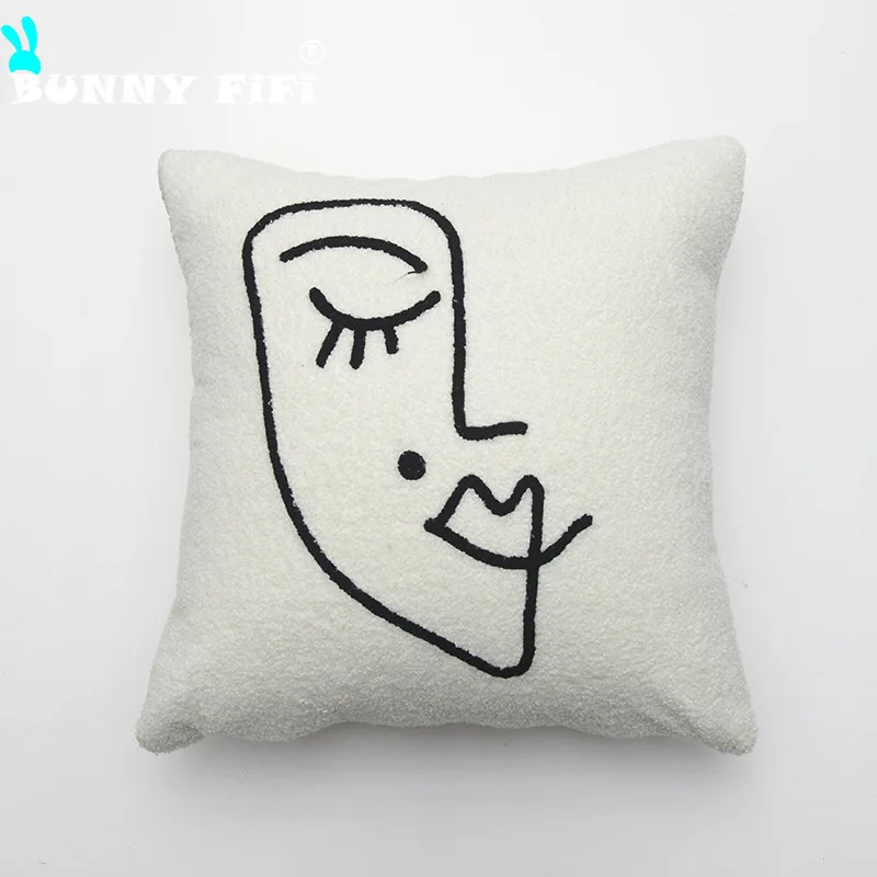 Minimalist Style Teddy Velvet Cushion Covers Ultra Soft Warm Pillowcase  45x45cm Decorative Pillow For Sofa Bedroom Living Room