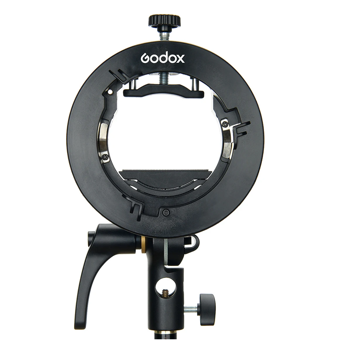 Imagem -05 - Godox s2 Flash Bracket Bowens Mount Adequado para v1 Cabeça Redonda Flash V860ii Tt350 Series s Chuck Mount Acessórios