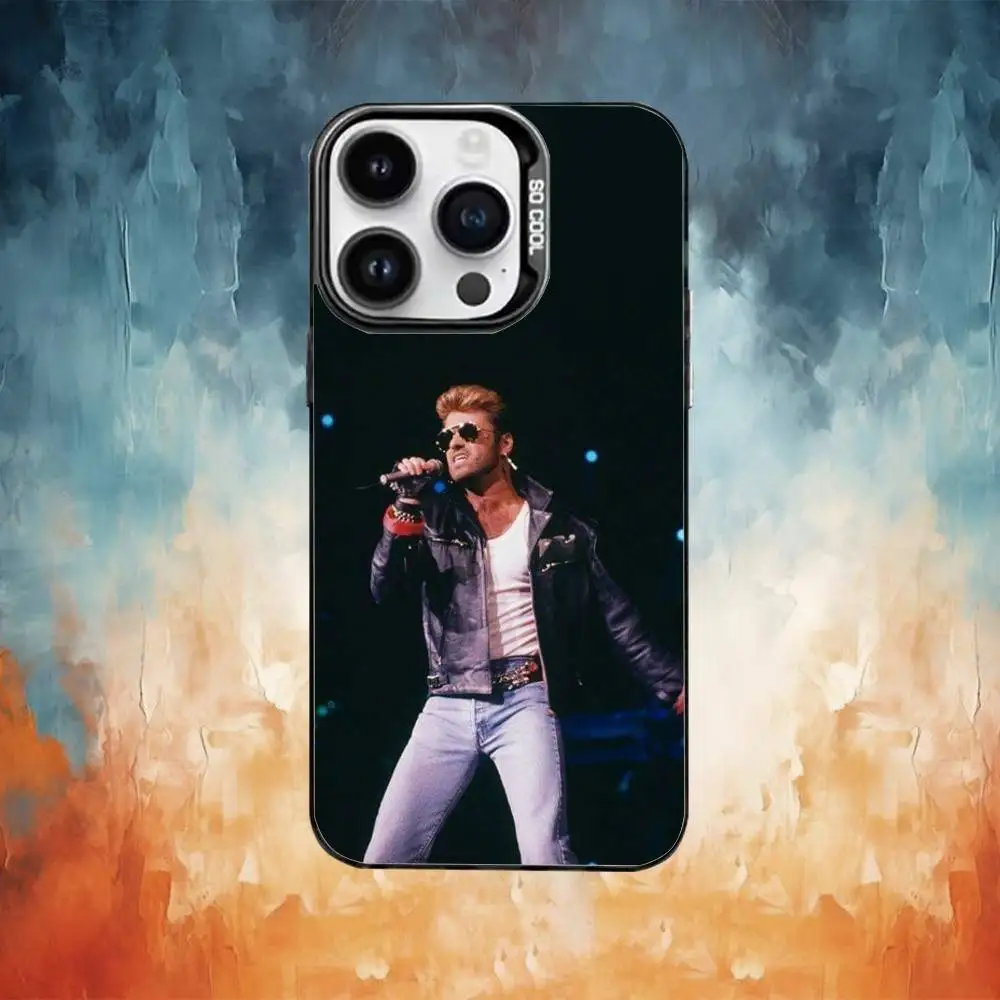 حافظة هاتف G-George M-Michael لهاتف iPhone17,16,15,14,13,12,11 Plus، Pro Max غطاء مقاوم للصدمات باللون الأسود غير اللامع #2