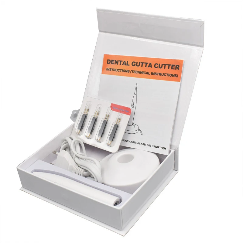 VVDental Endo Equipment Gutta Percha Cutter with 4 Pcs Tips Tooth Gum Cutter for Percha Points Materials