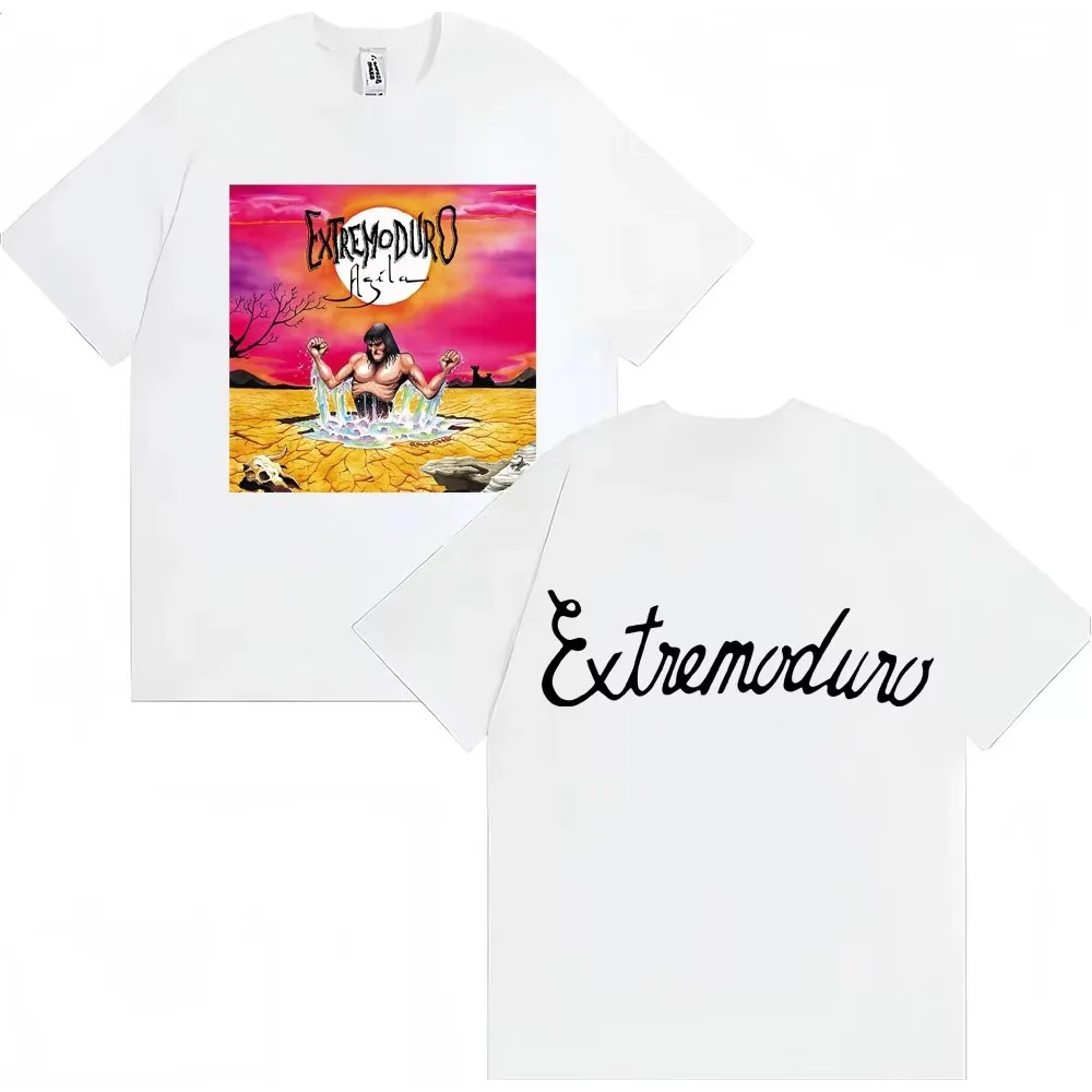 Custom Rock Band Extremoduro Agila Album Graphic Tshirts Men Women Fashion Vintage Hip Hop T-Shirt Cotton Loose Fans T Shirt Str