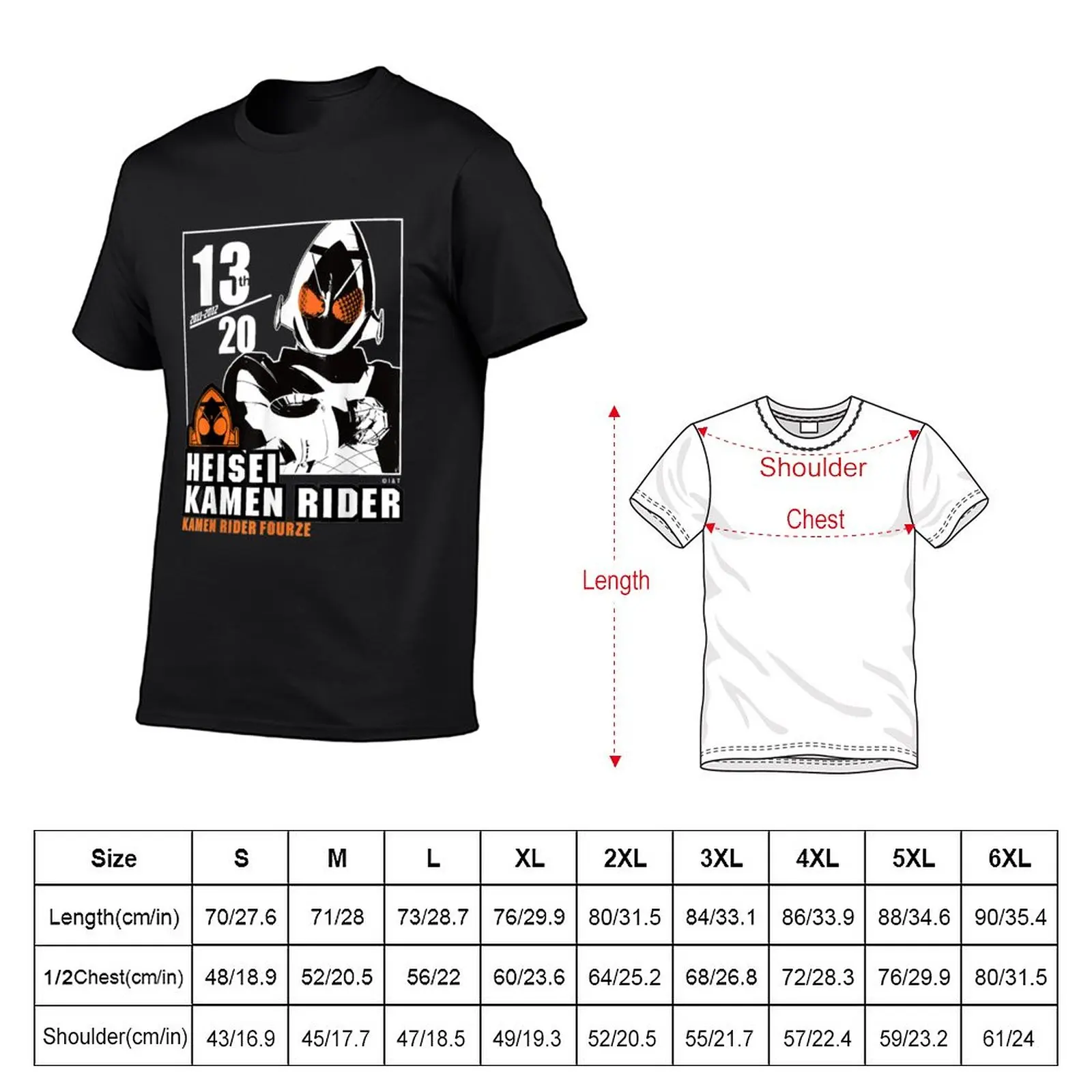 New Kamen Rider Fourze Heisei Rider Anniversary T-Shirt korean fashion summer tops mens funny t shirts