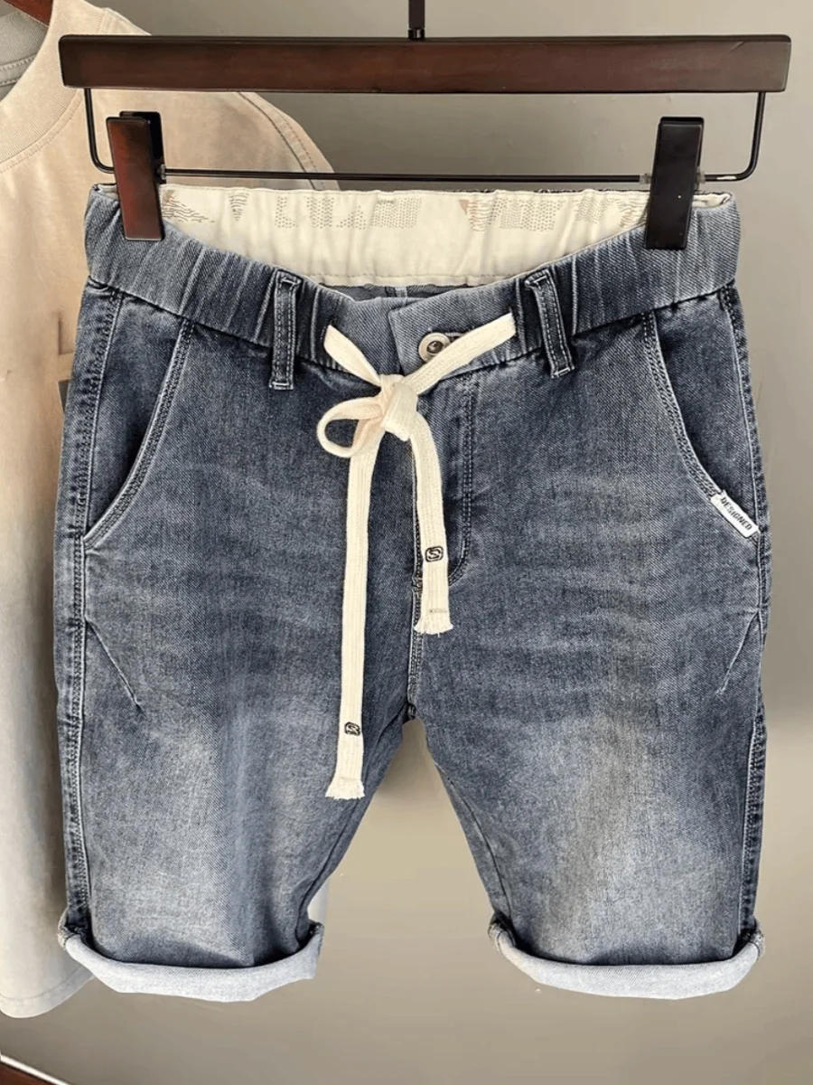 

Мужские джинсы-стринги с прямыми штанинами, летние, модные, с пятью карманами, в стиле харлан, молодежные, стильные, универсальные, джинсовые...