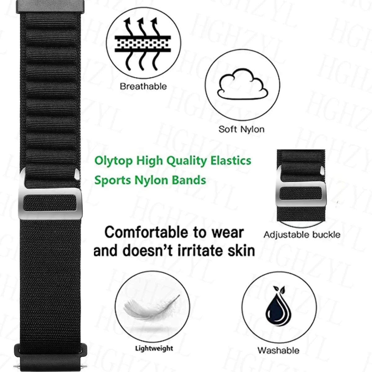 For CMF Watch Pro 2 Strap Nylon Alpine Loop Watch Band For CMF by Nothing Watch Pro 2 Bracelet Wristband Correa  Accessories