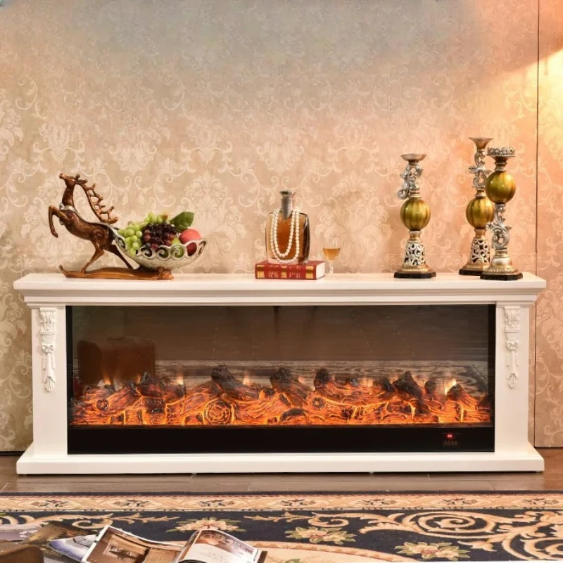 

X-S TV cabinet fireplace style decorative heating cabinet solid wood