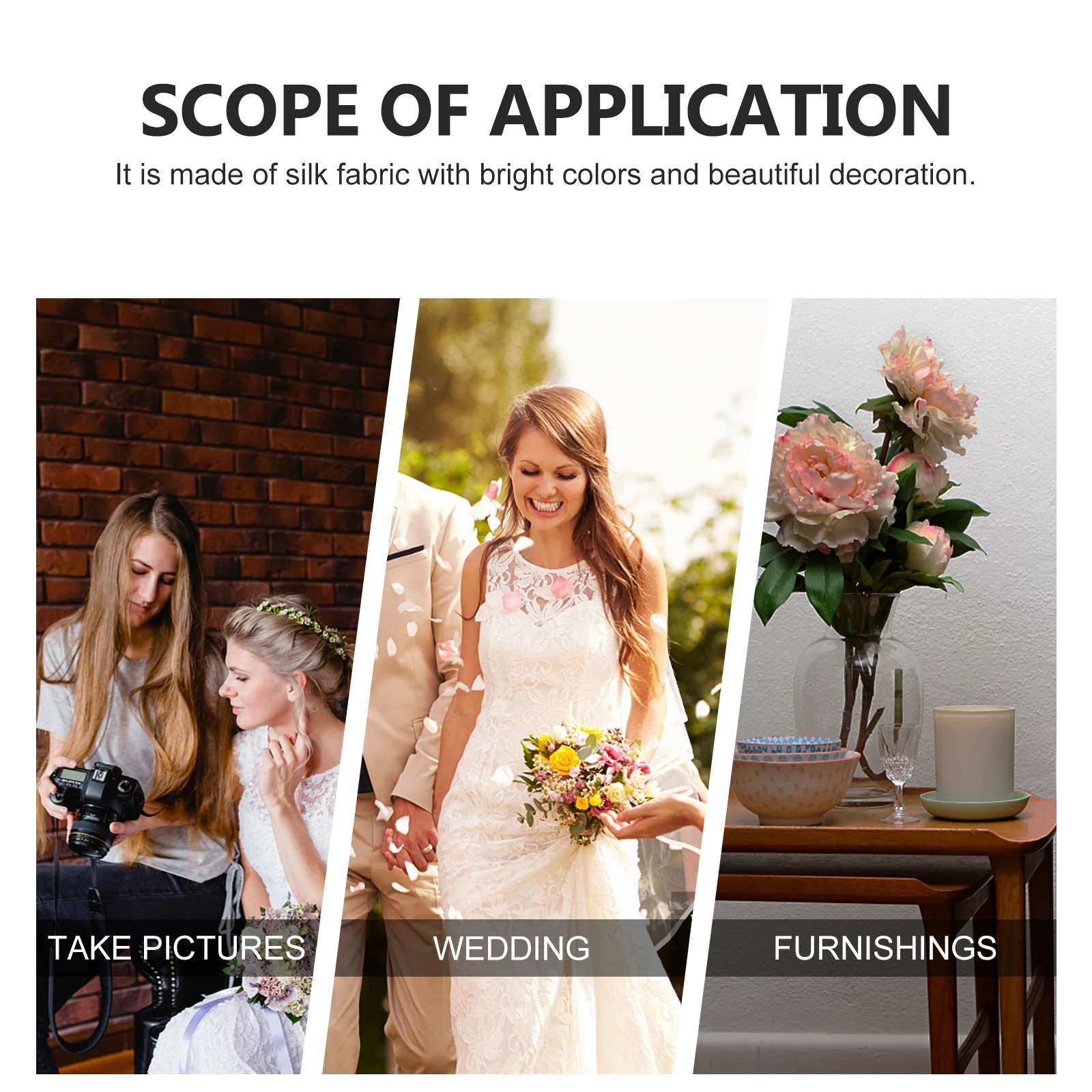 

Artificial D Faux Flowers Bouquet Home Decor Wedding Graduation Gift Simulation Flower Non Fading Lifelike