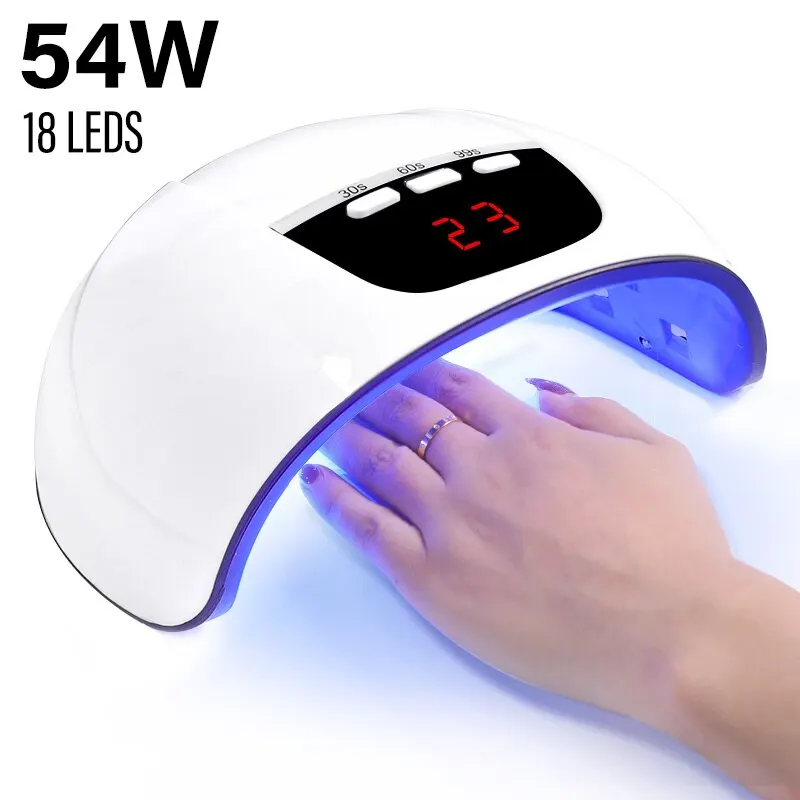 Professional Nail Dryer 18LEDS Infrared Sensor Manicure Nail Lamp for Quick Curing All UV Gel Nail Polish Nail Dryer Salon Tools