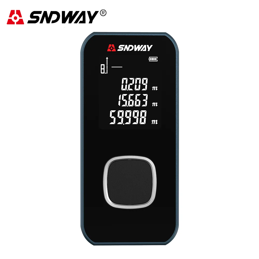 SNDWAY Digital Laser Distance Meter Rangefinder Roulette Laser Measuring Tools Tape Rechargeable Range Finder Trena Ruler