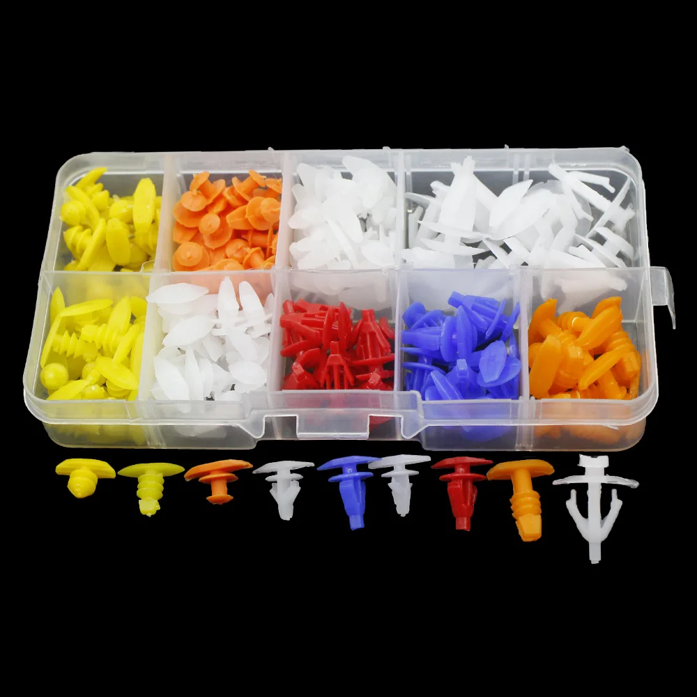 Image of Mix 150 stücke Auto Universal Weathers Retainer Clips Auto Fenster Tür Dichtung Streifen Befestigungen Niet Für Audi Mazda Hyundai