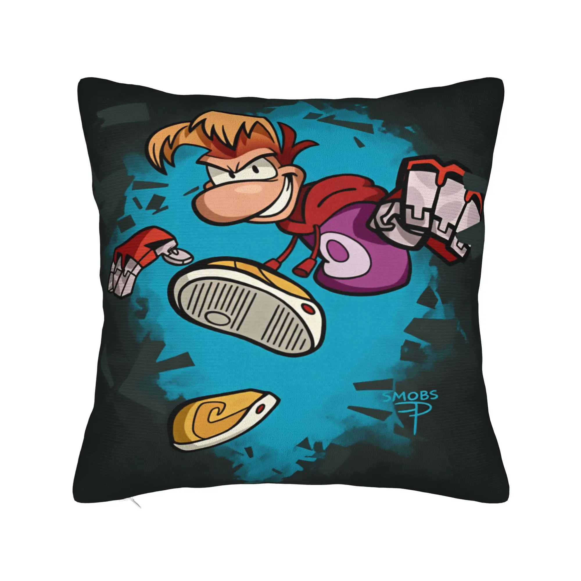 Flying fist attack Raymans Pillow Case  Comfy Pillow Cover Morden Pillowcases For Office Car Home Decor