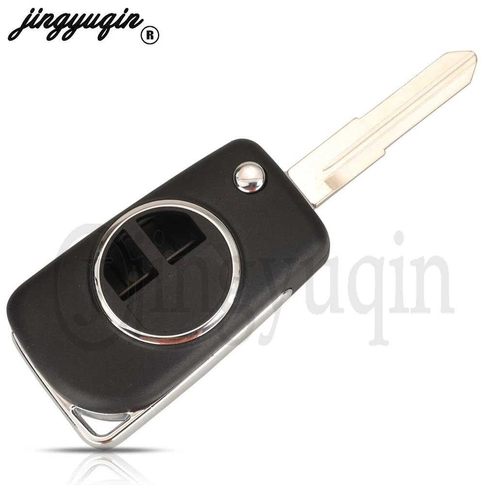 Jingyuqin 2 pulsanti custodia pieghevole per chiave a distanza per auto per Suzuki Jimny 2020 HU133R / SU20T Blade fob sostituzione modificata