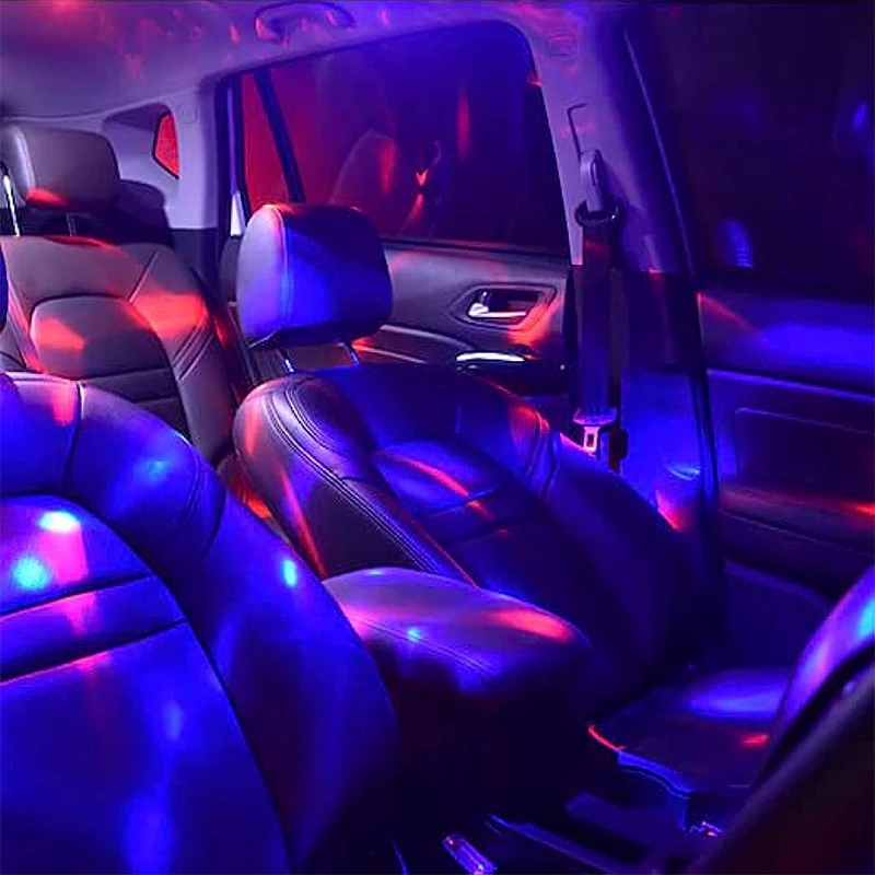 Luce a sfera per DJ per interni auto con funzione di attivazione del suono lampada portatile per DJ da palcoscenico luci per feste stroboscopiche per feste a LED ricaricabili