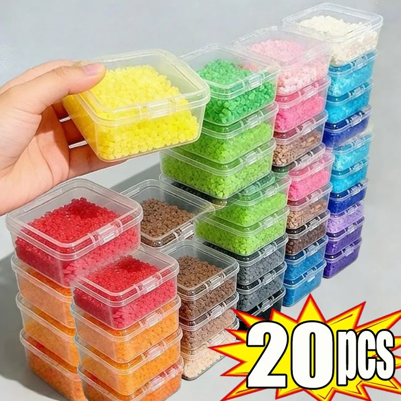 

1/20pcs Square Transparent Storage Box Jewelry Organizer Clear Plastic Case for Ear Stud Rings Necklace Beads DIY Storage Box