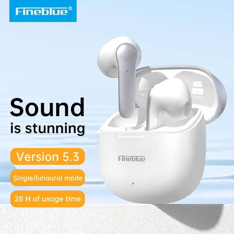 

Fineblue M8 Wireless earphone Bluetooth 5.3 Headset In-ear Sport Headphone TWS air earbugs for Smart Phone