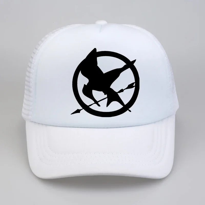 Fashion The Hunger Games Baseball Caps Popular Vintage Style Birds Brooches hat For Men Baseball Mesh Net Trucker Cap Dad Hat