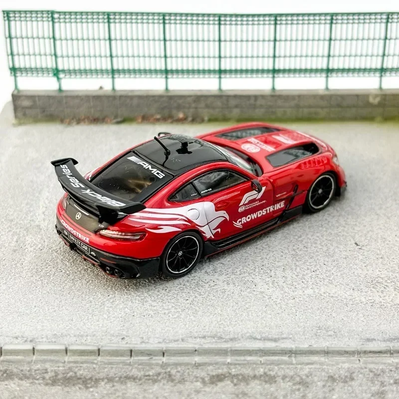 Tarmac Works 1/64 Mercedes Benz AMG GT Zabawka ze stopu czarnego Pojazd silnikowy Odlewany metal Model Prezenty