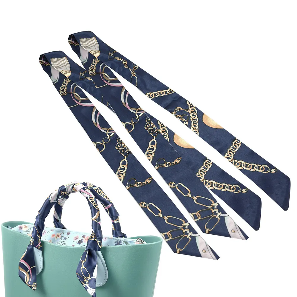 New 1 pair Fashion printing floral strap scarf neckerchief Decoration Tie Multifunction for o bag for o bag handle