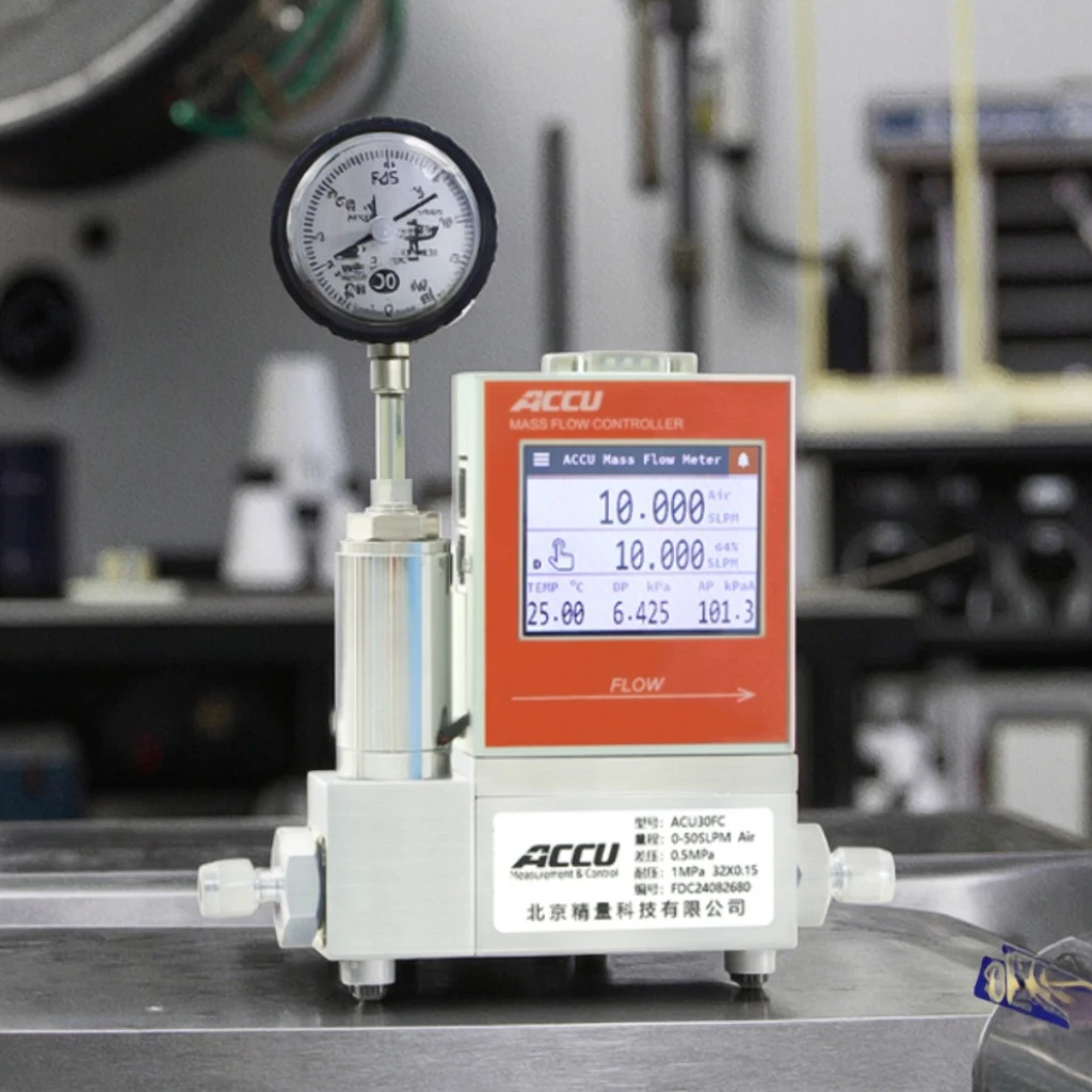 ACCU digitale massastroomregelaar 2SCCM ~ 300SLM natuurlijke stroommeters