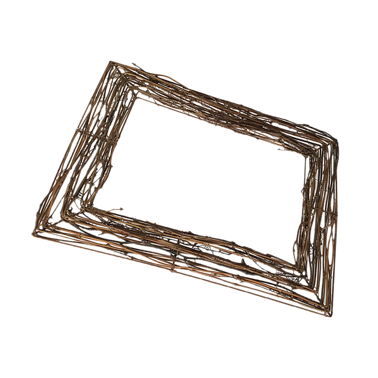 

1Pcs Natural Wreath Base Rattan Twig Hand-Woven Craft Decor for Door Wall Window Showcase Festive Elements Wreath Base