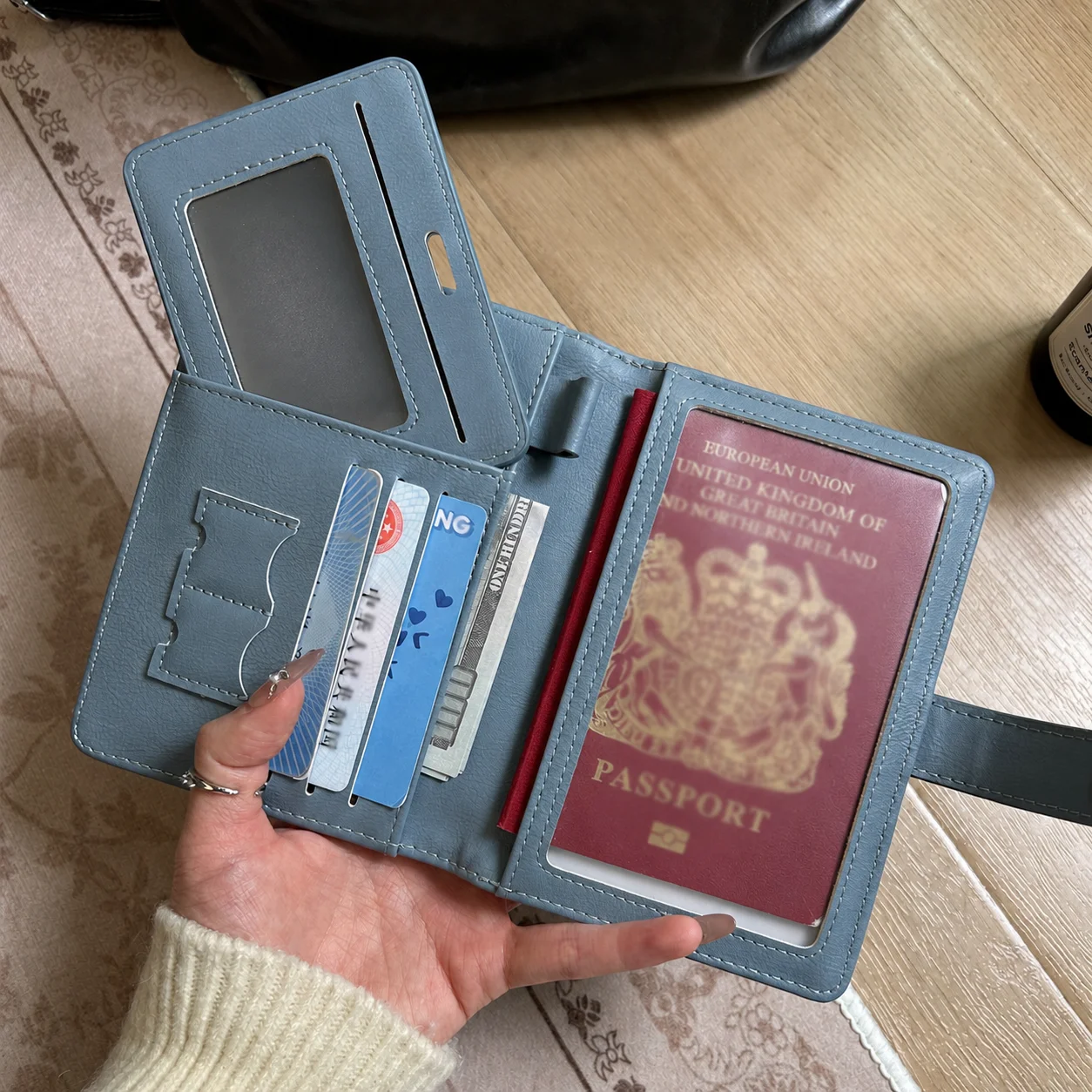 Dompet Paspor Bordir Kartun Ba - Leather Passport Cover ulasan dan harga
