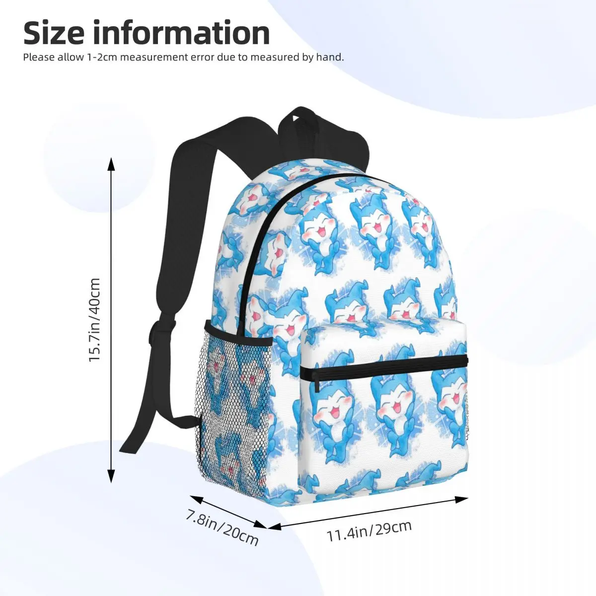 Anime Digimon Chibimon Student Backpack School Bag Hiking Travel Daypack for Boys Girls Fashion Bookbag Shoulder Bags