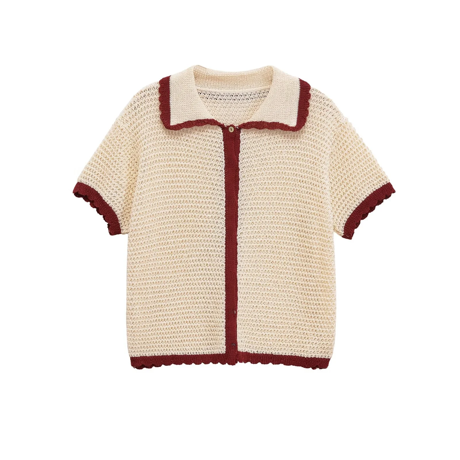 

Design Knitted ort Sve Collar Lazy Sle Slimming Outerwear Polyester Fiber Casual Sweet Sle Open Cardigan
